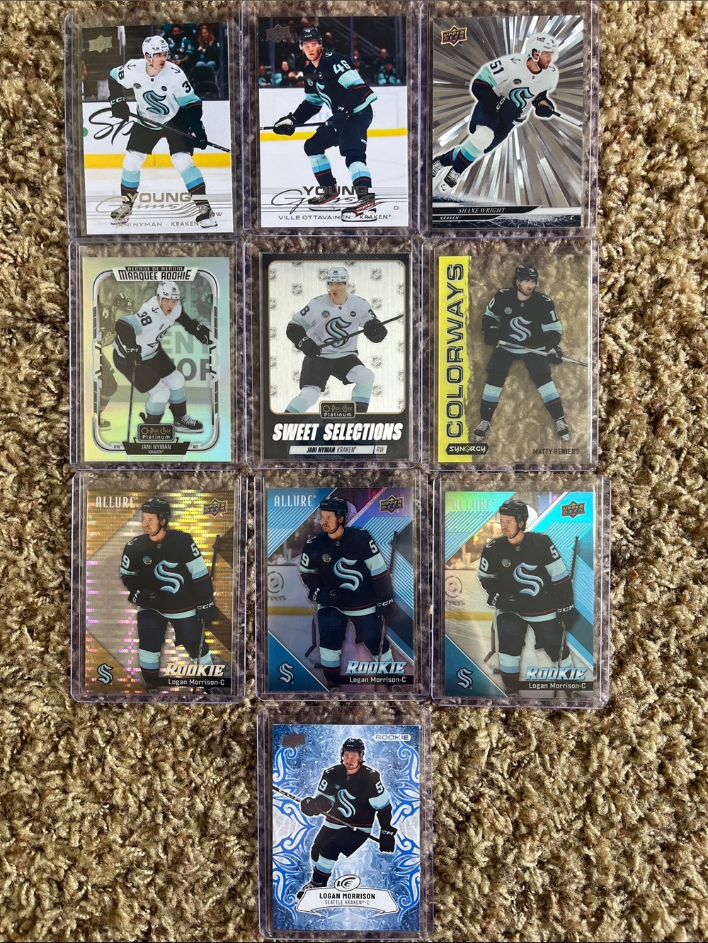 💎 Seattle Kraken (10) Card Lot 💎